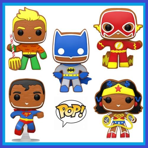 Amazon.com: Funko DC Comics Pop! Holiday Gingerbread Complete Set